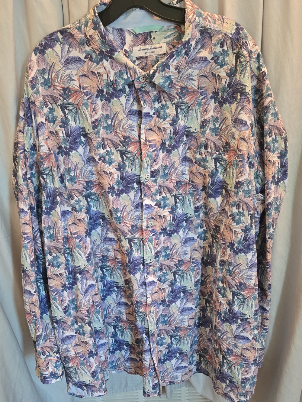 Tommy Bahama Pastel Floral Button-Down Shirt in Blue, Purple, Pink